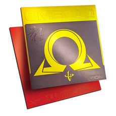 엑시옴 오메가7 차이나 잉 탁구러버, 적색, 적색, 1개
