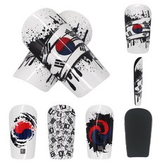 휴본스 라이트에어 태극기 시리즈 축구 경량 신가드, 1세트, 태극 강인