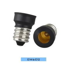 E14 E27 남성 E12 GU10 G9 B22 MR16 여성 램프베이스 램프 홀더 소켓 옥수수 전구 소켓 어댑터 변환기 피팅, E14 to E12, 1개