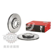 BREMBO 後 碟盤 煞車盤 適用 Audi A4 A5 S5 S4 Q5 8K0615601M, 1個, 競技款-加工打洞刻線, 競技款-加工打洞刻線