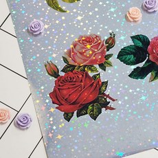 안개꽃 용지 접착 패턴 인쇄 css+0090zO