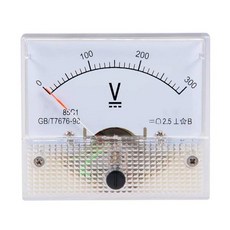 전압계포인터 타입 DC 전압계 아날로그 패널 게이지 85C1, [06] DC0-50V, 06 DC0-50V