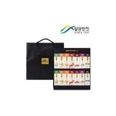 쇼핑백포함 7가지맛 양갱 21개입 명절선물세트 밀양한천 연양갱 한가위 고급 명절 선물, 설 명절 선물세트 7가지 맛의 명품 고급 연양갱 양갱, 1