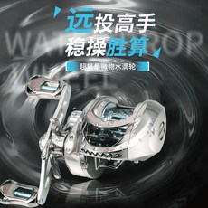 Duobi 新款全金屬水滴輪 爆款金屬大師遠投魚線輪 防炸線卸力發聲NTYE, 1個, 金屬大師[卸力報警]左手款