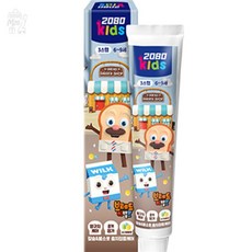 만무리 2080키즈 어린이치약 브레드이발소 어린이용치약 치약브레드