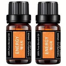 레노포프 천연 에센셜오일 & 블랜딩오일 35종 테라퓨틱등급, 2개, 33.에너지, 10ml