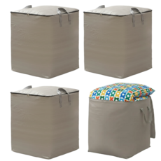 일로움 이사박스 이불 옷 정리 가방 특대형, 4개, 그레이