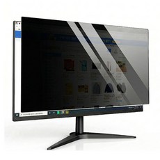 시스슈 사생활 정보보호 노트북 모니터 부착식 보안필름 UV차단 블루라이트, 1개, 24인치W(532X299)