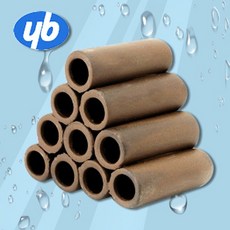 다팜아쿠아 YB 와이비 ST-318 ST-101 10구 원통 세라믹 은신처 장식품 (4.8x6.5x5.8cm), 1개