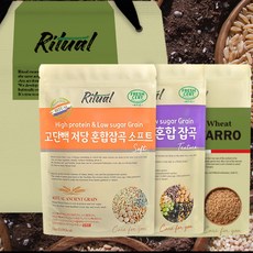 [리투알] 고단백 저당 파로 혼합 잡곡 3종 세트 3kg 1개