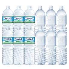 제주 삼다수 유라벨 2L 6입 + 무라벨 2L 6입 (유/무라벨 랜덤발송), 12개