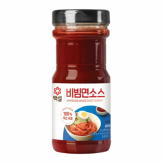 CJ 백설 면 비빔 소스 890g 동치미 국물 태양초 고추장 매콤 달콤 비빔 무침 요리, 1개