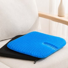 편안한42 여름 쿨방석 차량용 사무실 통기성 실리콘 의자 방석, 블랙