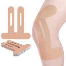 리츠제이 스포츠 무릎 근육테이프 T자형 테이핑 10개 세트, 1세트, 10개입