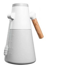 簡約木柄灑水器1.2L 精準澆水 舒適握感, 白色, 1個