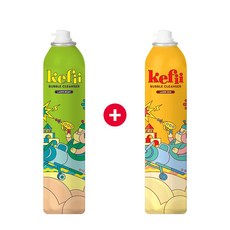 케피 버블클렌저 레이저그린+레이저오렌지, 2개, 300ml
