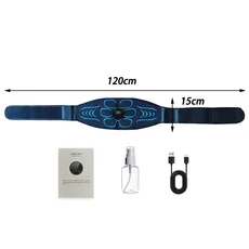 Abs 자극기 근육 토너 EMS 프레스 트레이너 복부 전기 자극 USB 충전 피트니스 홈 운동 근육 토닝 벨트