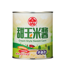 牛頭牌甜玉米醬，非基因改造，真空封罐，香甜滑順，適用於各式料理, 1個, 2950公克