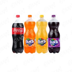 코카콜라 환타 오렌지 파인 포도 1.5L 각1개씩 총4개, 1세트