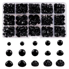 인형 나사눈 코 기둥눈 콩알눈 인혀코 나사형 단추눈 삼각코, 1개, 눈코D타입