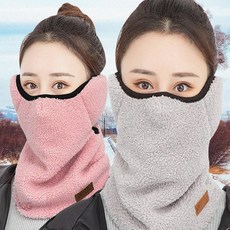 여성겨울넥워머 귀마개 워머, 그레이