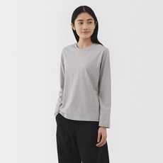 여성 저지 크루넥 긴소매 티셔츠 BB2Q8A5A 기본티