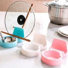 멀티국자받침대 국자거치대 요리도구 요리스푼, 3국자받침-화이트