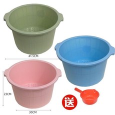 按摩泡腳桶 加厚 家用足浴盆, 1個, 家用泡腳 按摩顆粒+大號加厚 ,超值 藍+綠+粉 共發3個/送水瓢