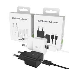 삼성전자 C to C 타입 25W 고속 충전기 EP-TA800, 25W초고속충전기세트(블랙), 1개