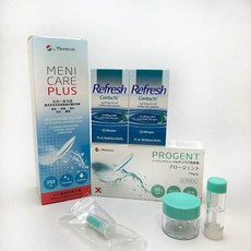 Menicon 目立康清潔組(二個月用量)(護理液1瓶 去蛋白1盒 舒潤液2瓶)角膜塑型專用 初戴角塑首選 電子發票, 1個, 贈品:去蛋白專用盒+空心吸棒+直立式水盒