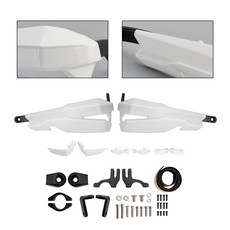 SCRAMBLER 400 X 2024–2025 專用把手護弓，極限超快感，有效保護雙手，提升騎乘安全, 白色, 1個