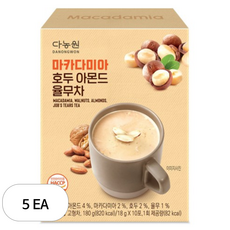 다농원 마카다미아 호두 아몬드 율무차, 18g, 5개, 10개입