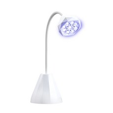 UV LED 네일 램프 360도 회전 가능한 핸즈프리 매니큐어 퀵 드라이 네일 라이트 매니큐어용 네일 라이트, 1개