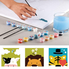 다바람 명화 그리기 세트 20x20, 귀욤동물_4테리어