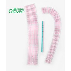 퀼트스타 [크로바] 곡선자 미니자 세트, 투명, 1개