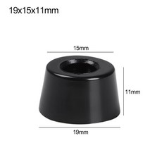 의자커버 가구 패드 보호대 부품 박스 블랙 테이블 미끄럼 바닥 방지 개 다리 캐비닛 10 발 고무 원추형 침대 스피커 충격, 19x15x11mm-4mm