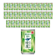 [백화점입점] 아야타카 녹차 캔 일본 티 음료 차 음료수 green tea, 30개, 160ml