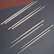티타늄 젓가락 세트 휴대용 파우치 포함 캠핑용, 상세페이지 참조, 1개