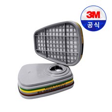 3m 6006k 방독정화통 쓰리엠 마스크필터, 2개, 1쌍