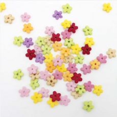슈가스프링클] 스위트 플라워 꽃모양 스프링클 데이지 데코레이션 12g 소포장, 4개