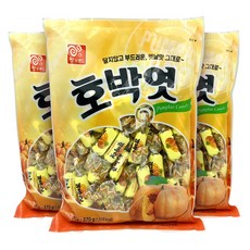 합격기원 합격엿 달지않고 부드러운 옛날 호박엿, 3개, 370g