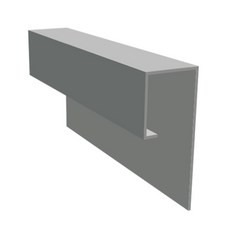 하마외장재 메탈사이딩 부자재 제이채널, 1개, 그레이