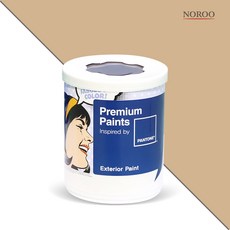 노루페인트 팬톤 외부용 실외 벽면 무광 페인트 1L, 15-1220 Latte, 1개