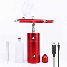 에어브러쉬 프라모델 휴대용 도색 무선 페인팅 피규어, 레드브러쉬펌프세트(0.5mm), 1개