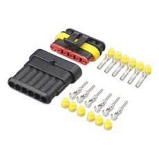 조립용단자5핀 자동차배선 방수커넥터 조립용 SQ06-6P조립방수커넥터, 6P조립방수커넥터