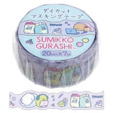 莫莫日貨 全新日本正版 角落生物角落小夥伴 2024軋型和紙膠帶 (共2款), 1個, 01.紫色 SE62101, 紫色