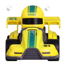 KART 레이싱 카 3종(레드 블루 옐로우) 택 1, 1개, 3g, 옐로우