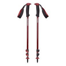 【Black Diamond】TRAIL BACK 登山杖 伸縮 快扣 7075 航太級鋁合金 耐用 MIT 台灣製造, Dark Crimson 暗紅, 1個