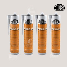 아덱스 SN+ 라이트그레이(#241) 친환경 욕실용 주방용 욕조 변기 싱크대 고성능 하이진 실란트 항균 바이오 실리콘 SN플러스 연회색, 4개