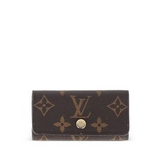 루이 비통 중고 4 키 플랩 클로저 모노그램 캔버스 키홀더